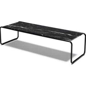 Laccio 2 Coffee Table – Black, MN Nero Marquina Marble (Rich Black w/ White Veins)